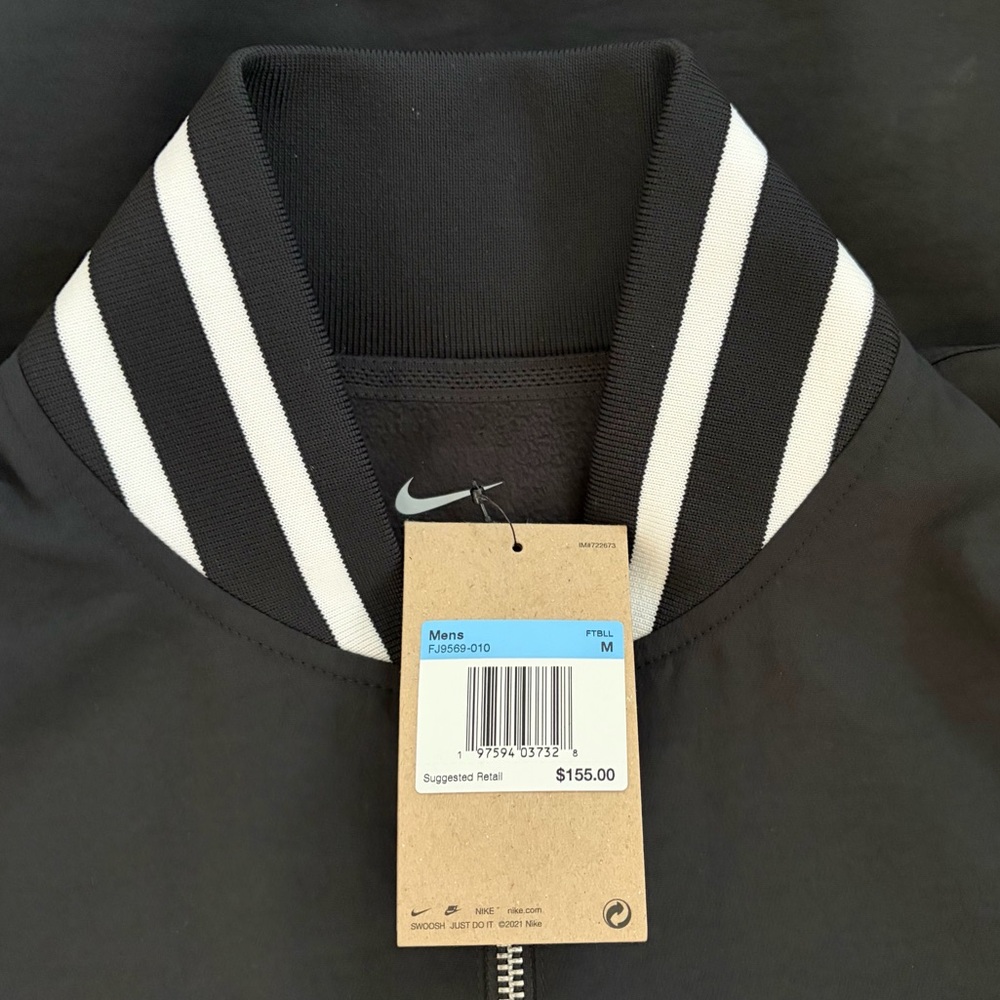Nike Black Varsity Bomber Jacket - Picture 6 of 6